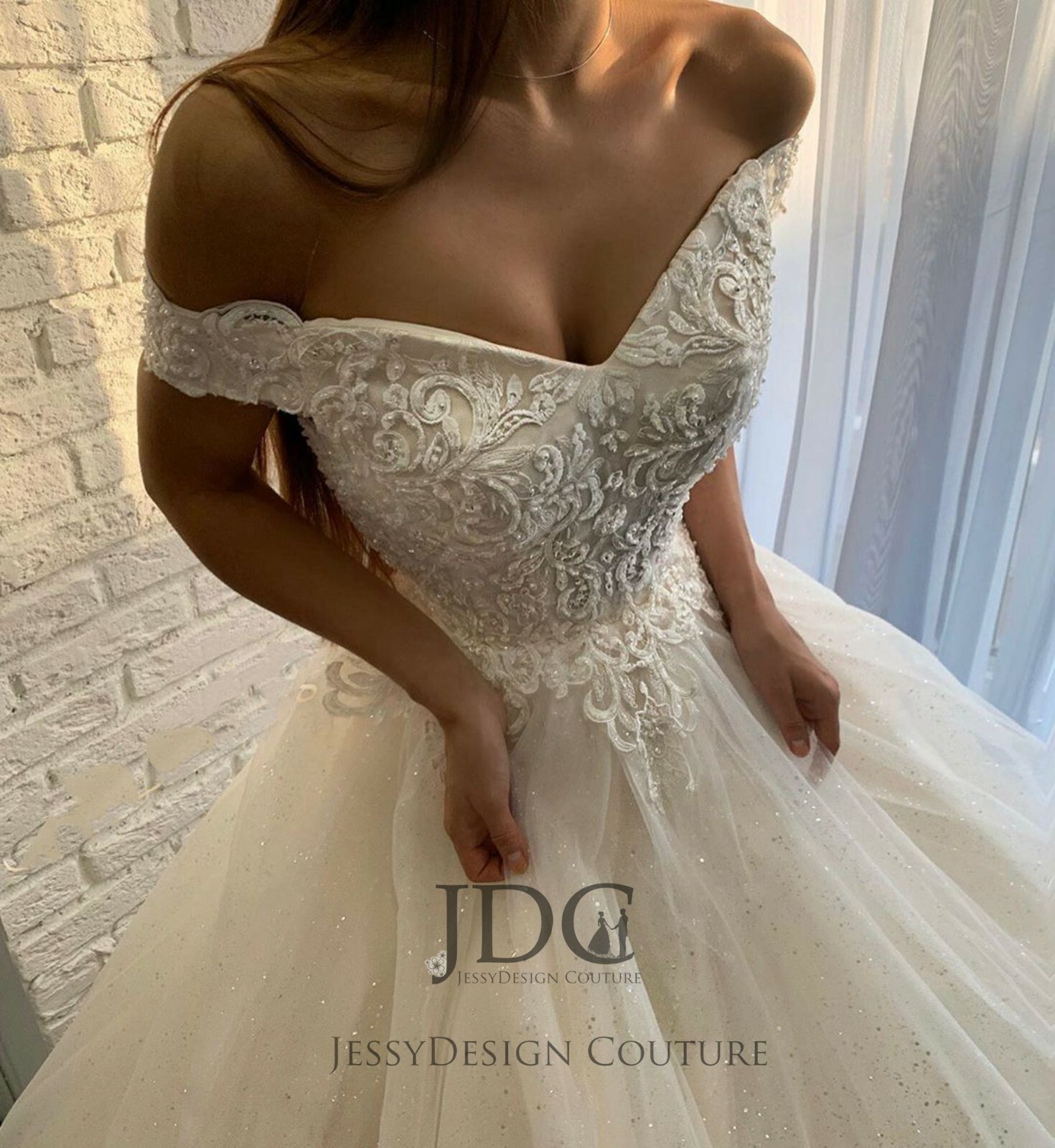 Luxury Glitter Pearls Beaded Corset Wedding Dress Bridal Gown 2-28 Custom made