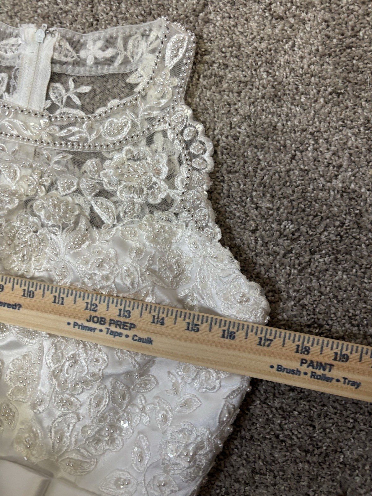 vintage Gloria Vanderbilt A-line wedding dress Size 10 Women’s With Veil