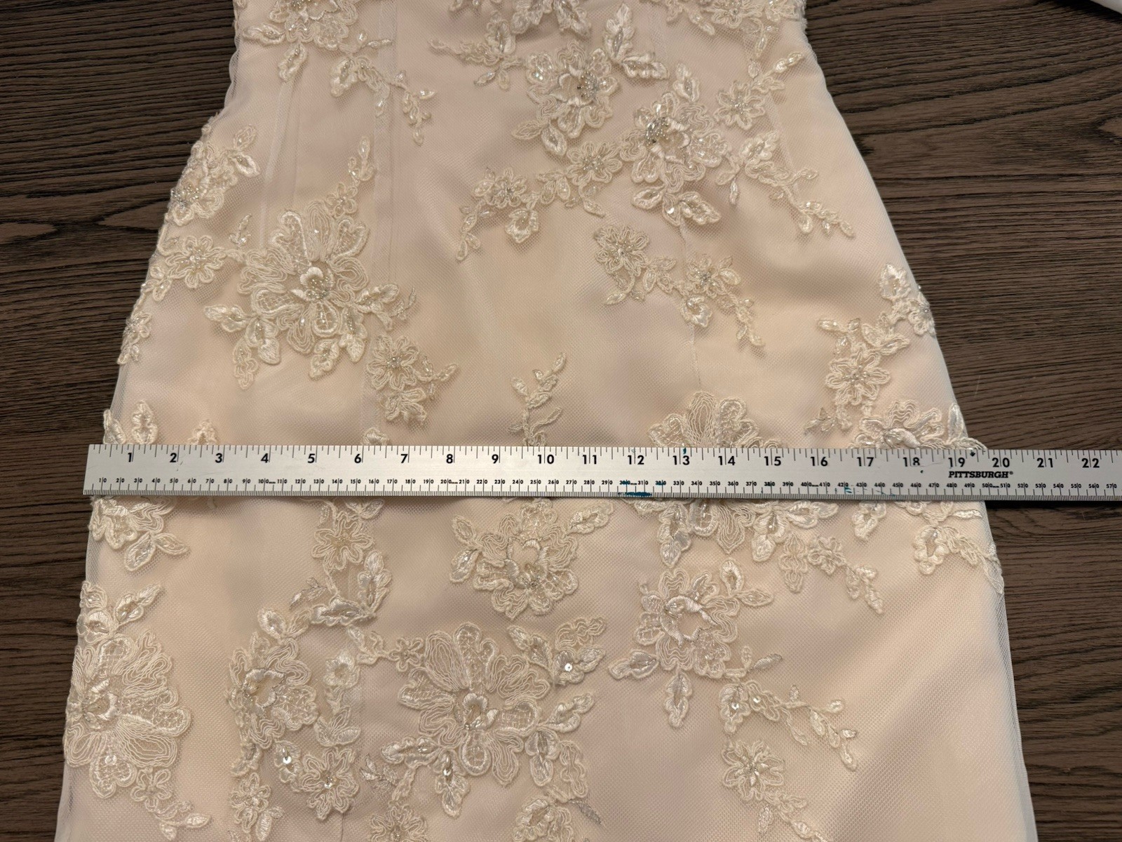 Casablanca Bridal Style# 2022 Wedding Dress Sz 10 Champagne Ivory Lace Gown