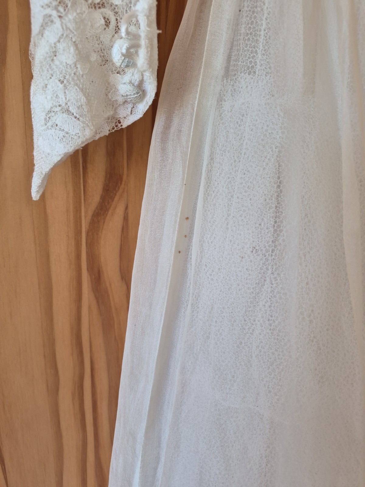 1950’s Boho Wedding Dress Butter Cream Fairytale Bridal Dress