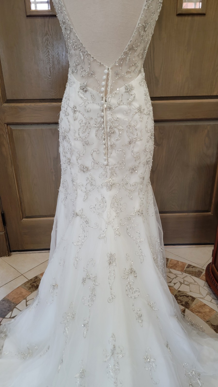 Morilee 2778 Bridal Wedding Dress Crystal Beaded Embroidery Fit and Flare Ivory