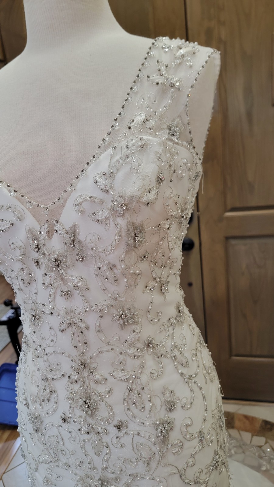 Morilee 2778 Bridal Wedding Dress Crystal Beaded Embroidery Fit and Flare Ivory