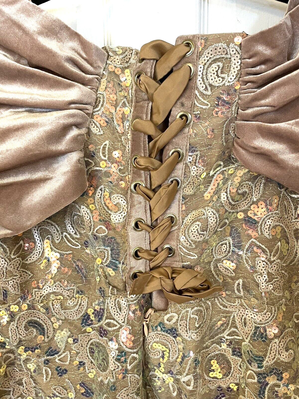 Homemade Sequin Long Gown Pre-Owned No Brand or size Measurement Below