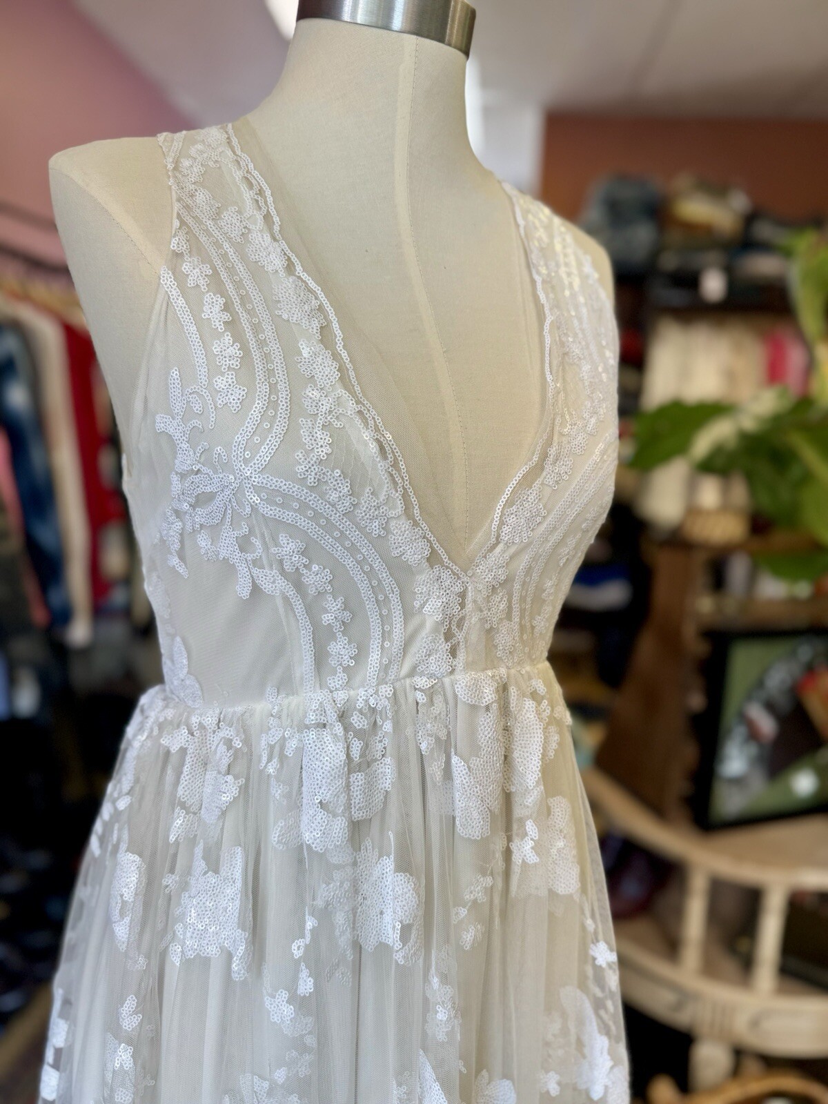 Southern Fried Chic Boho Beach Wedding Dress