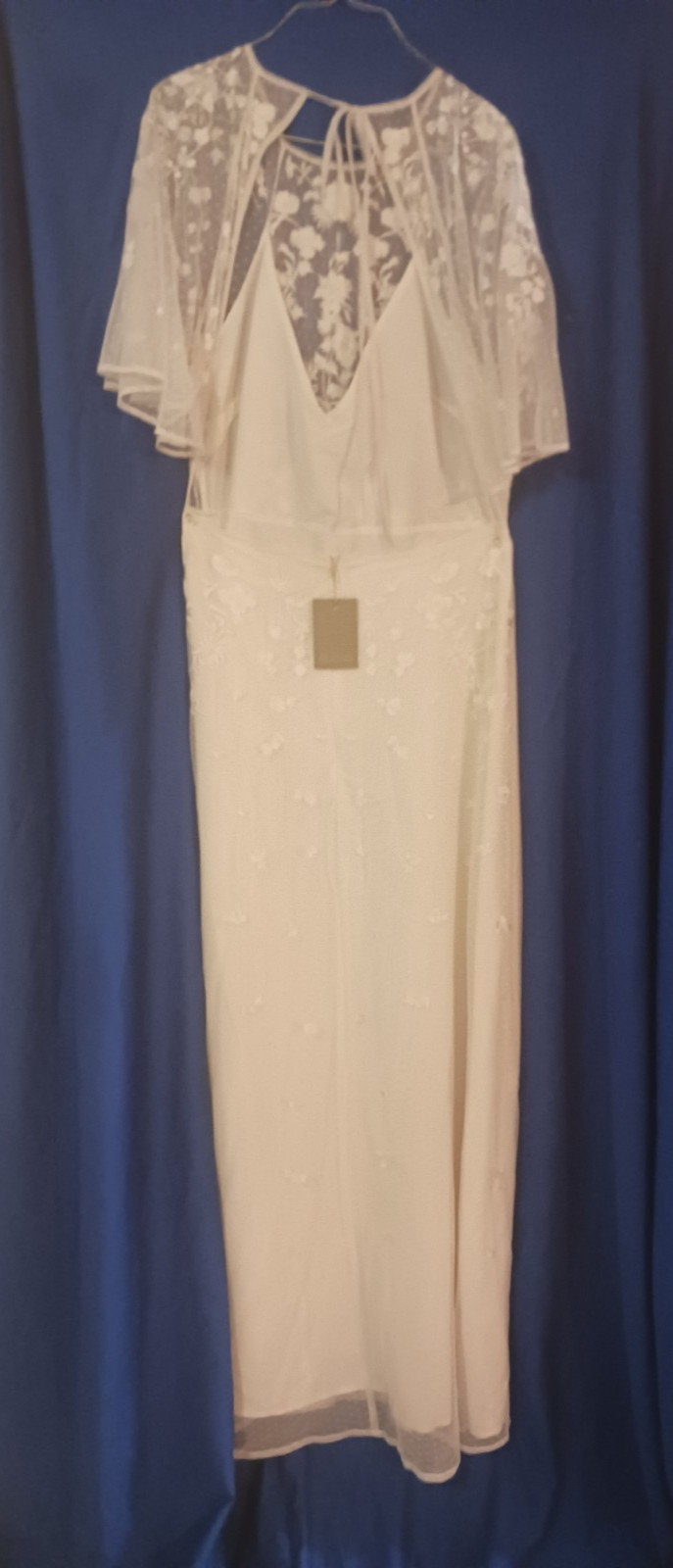 Asos Bridal White “Backless” dress – Size 14 US