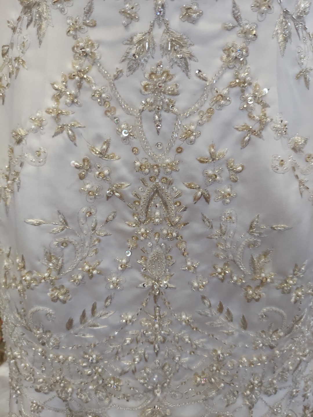 Morilee Adjustable Lacedownformfit Mermaid size12 High Intrigue Gem Pearl Bead