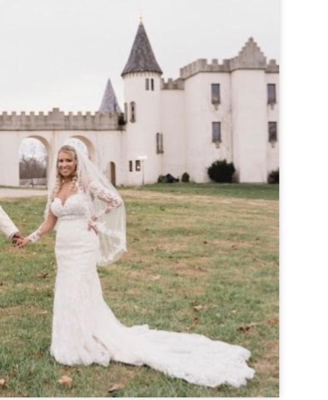 wedding dress and veil. Originally $2000 for dress and $150 for veil.