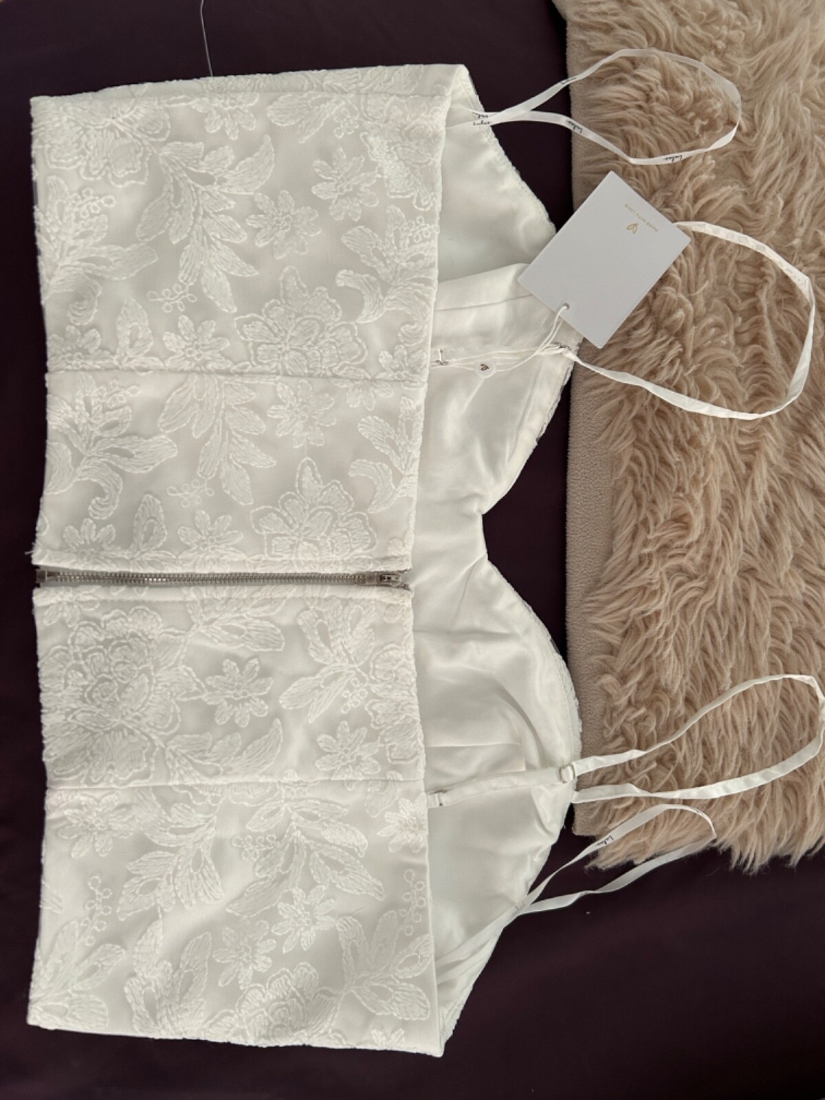 New Never Worn Wedding Dress Separates, Top and Bottom, Beach or Desert Style