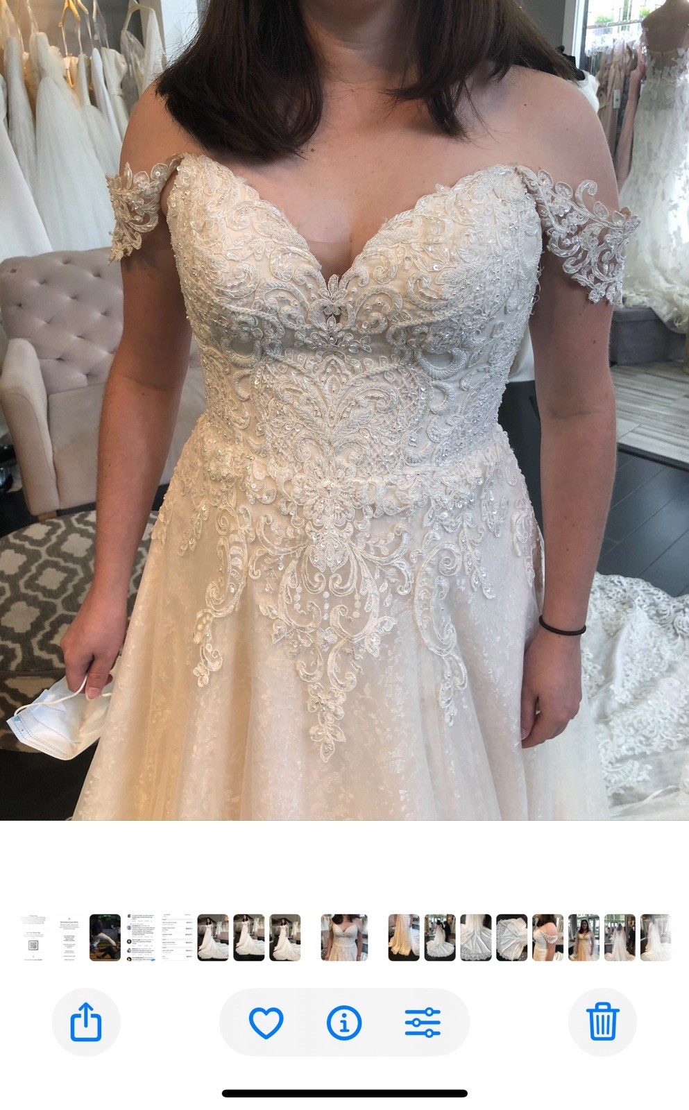 Martina Liana A-line Wedding Gown – new w tags Sz 12