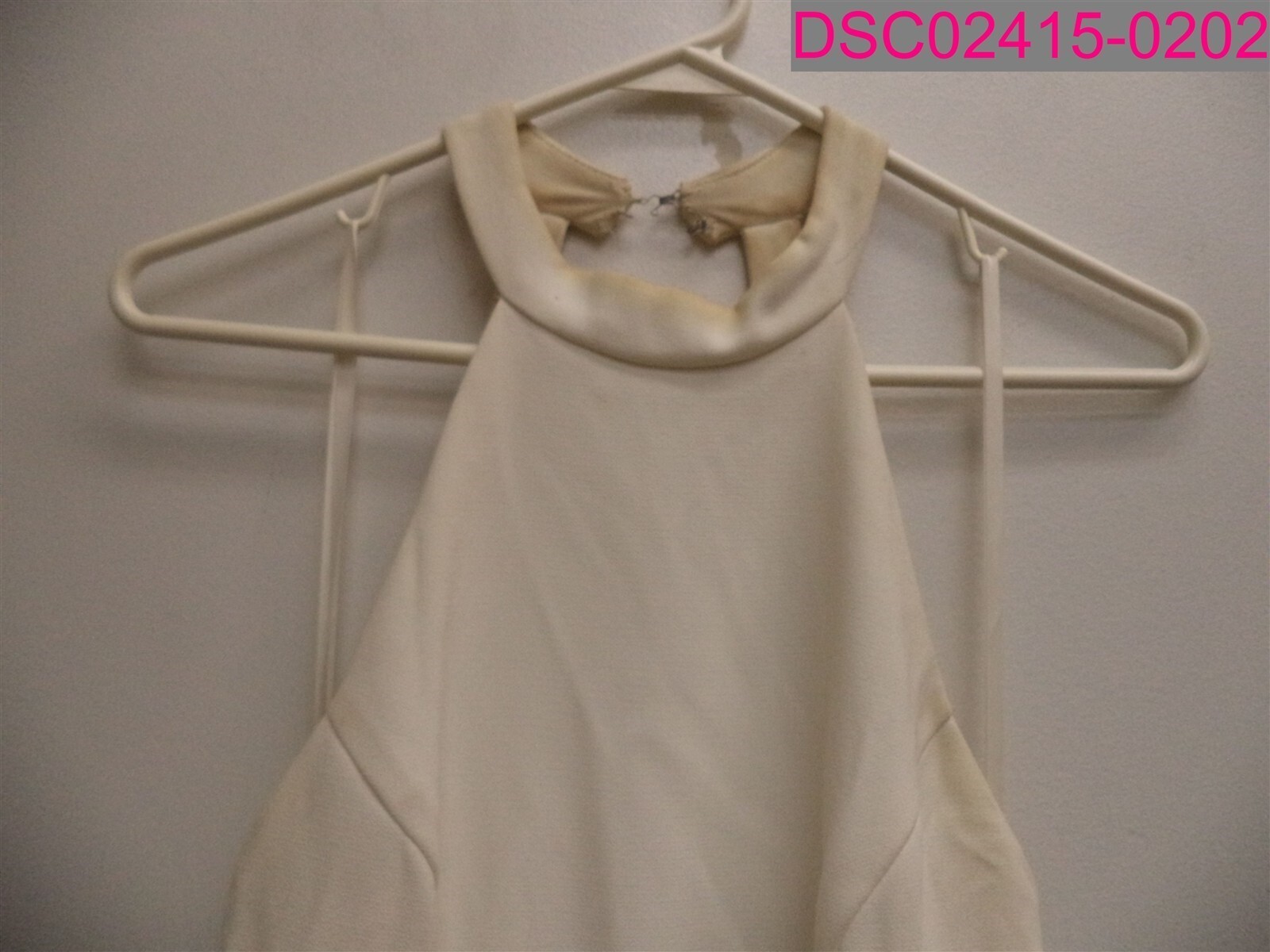 Stains, Tear-BHLDN Montreal Halter Neck Sleeveless Wedding Dress White Size 4