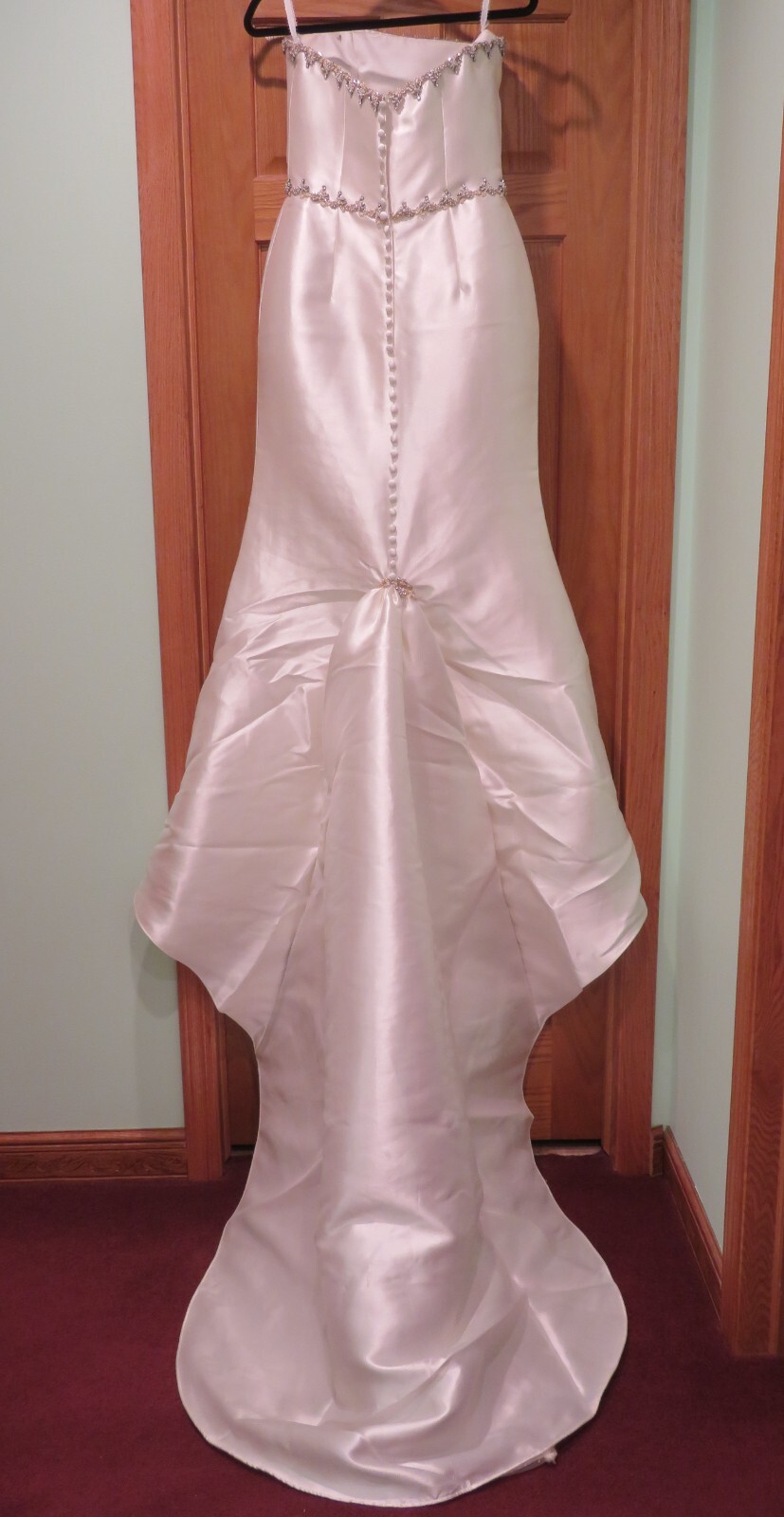NEW Bridal Wedding Dress Mermaid Strapless Vintage Gown Train BEACH FREE SHIPPIN