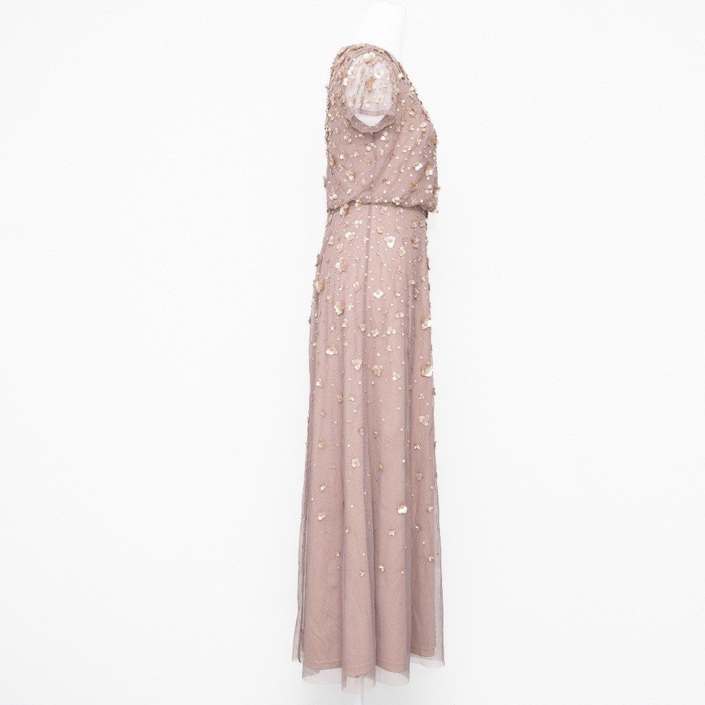 Adrianna Papell – Petite 3D Embellished Blouson Gown