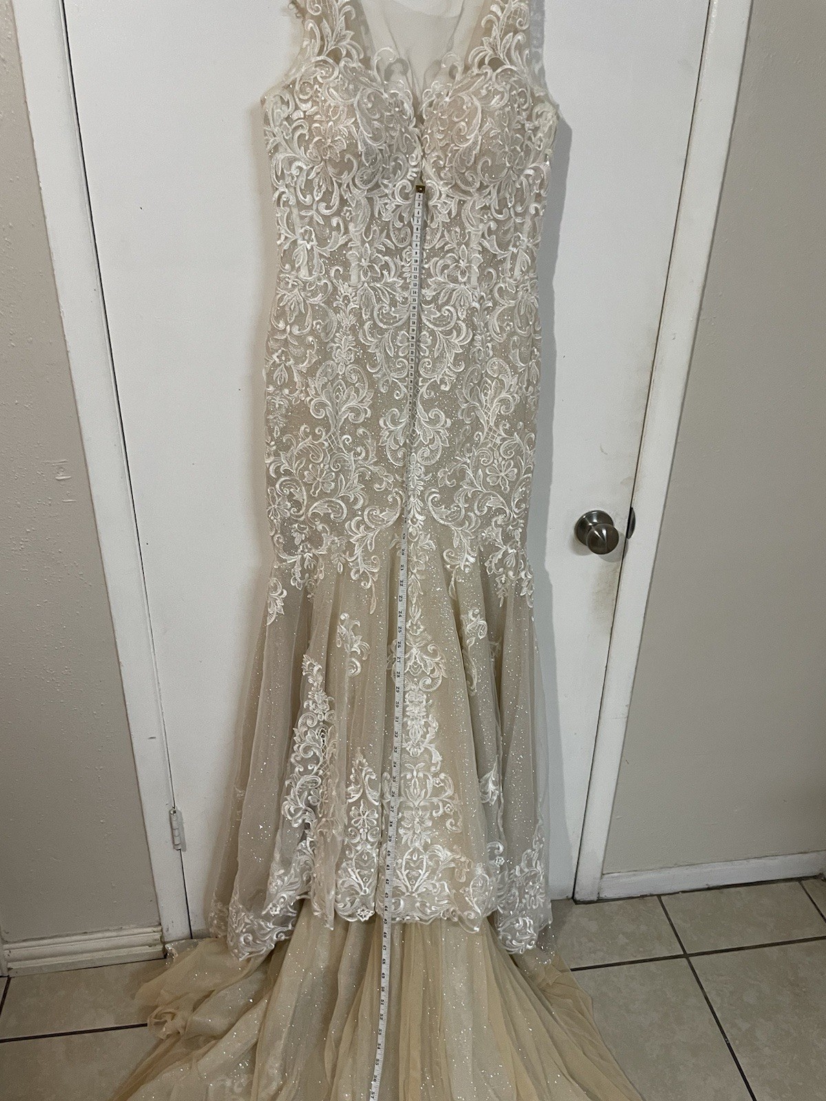 Impression Bridal Ashley And Justin Wedding Dress Ivory/Nude Size 12 Worn Once