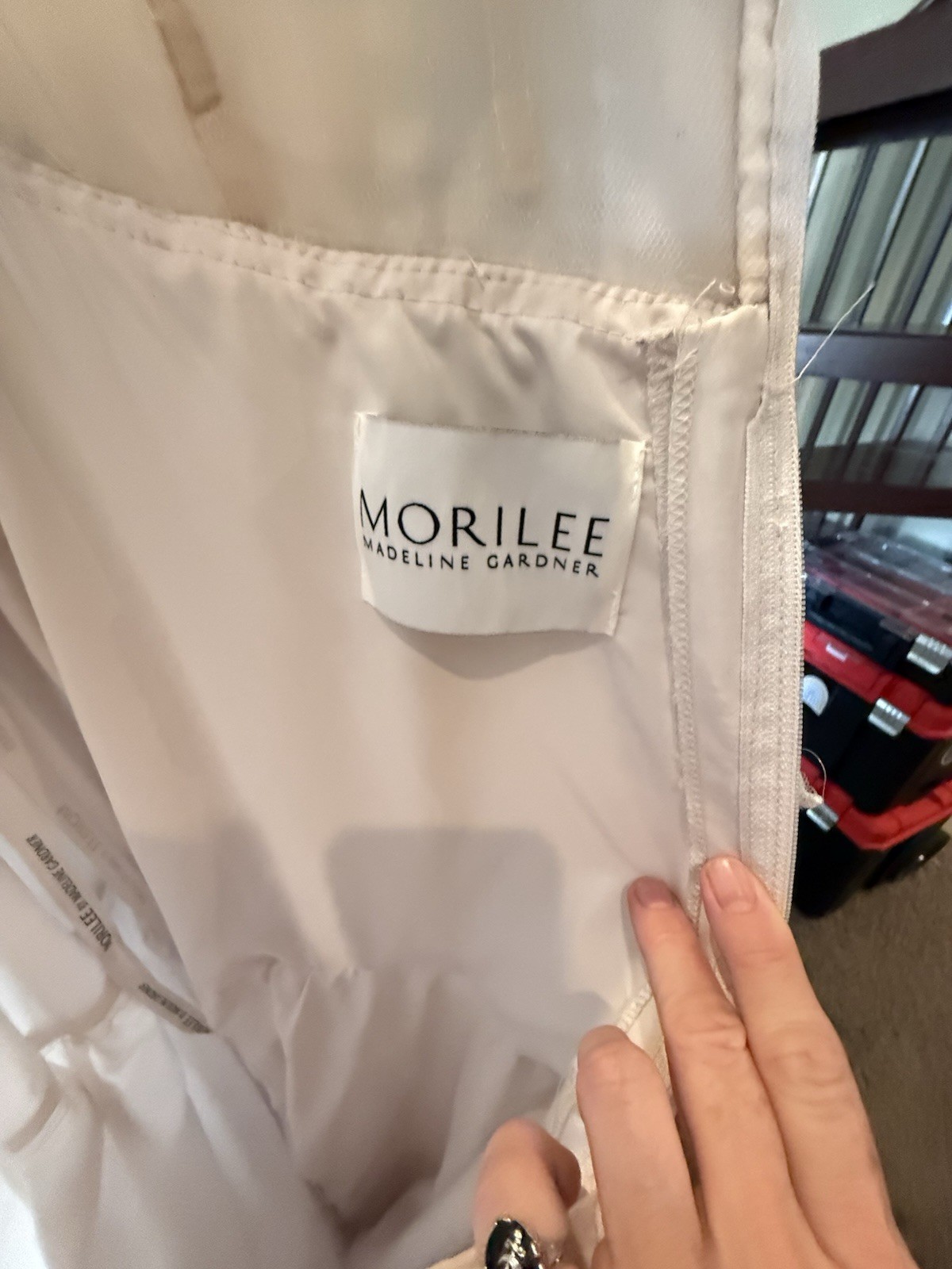 Morilee by Madeline Gardner A-Line Sweetheart Ivory Lace Tulle Dress 20