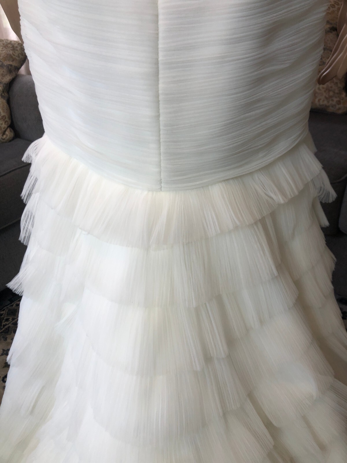 NEW Strapless Wedding Dress Sz 10 NWT $1,400 Strapless Ivory Gown Trumpet