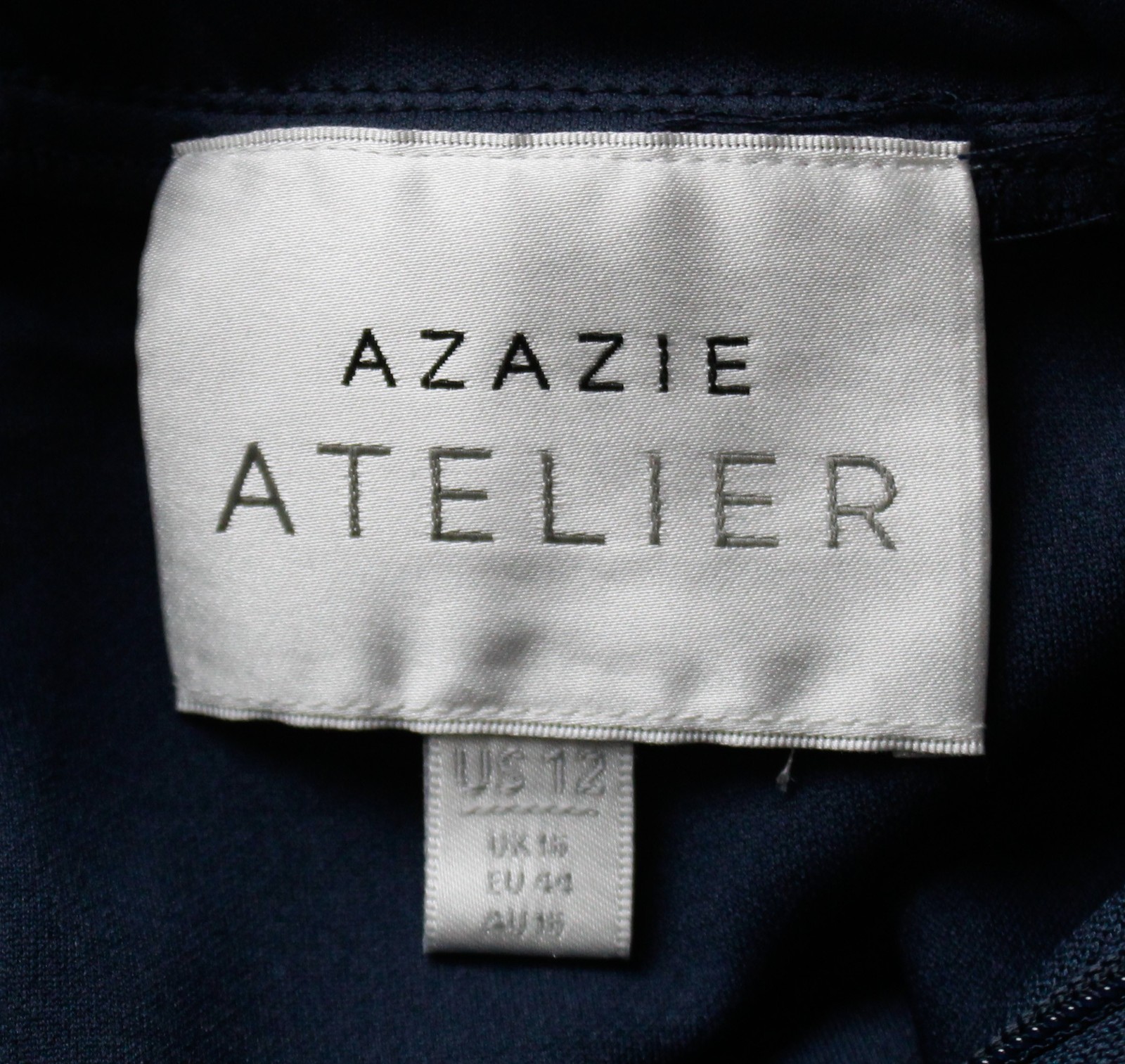 Azazie Atelier Women’s Sabella Maxi Mermaid Dress AP2 Navy Blue Size: (US:12)