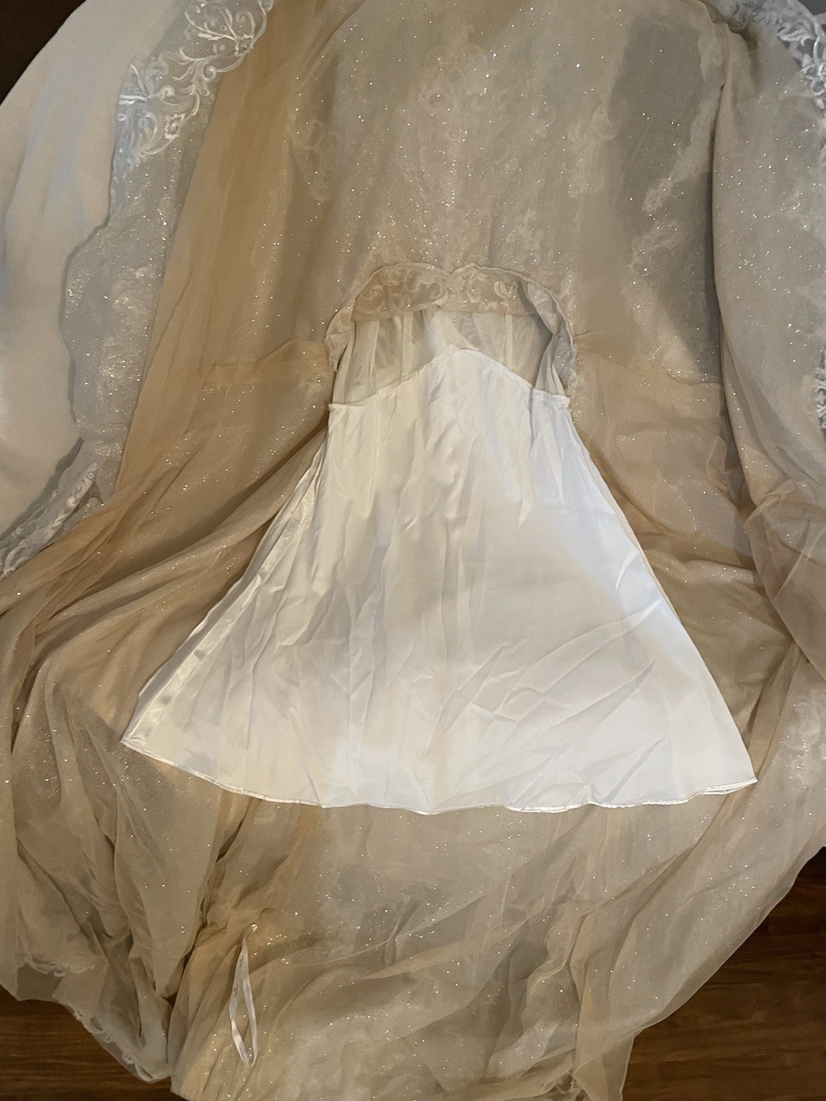 Impression Bridal Ashley And Justin Wedding Dress Ivory/Nude Size 12 Worn Once