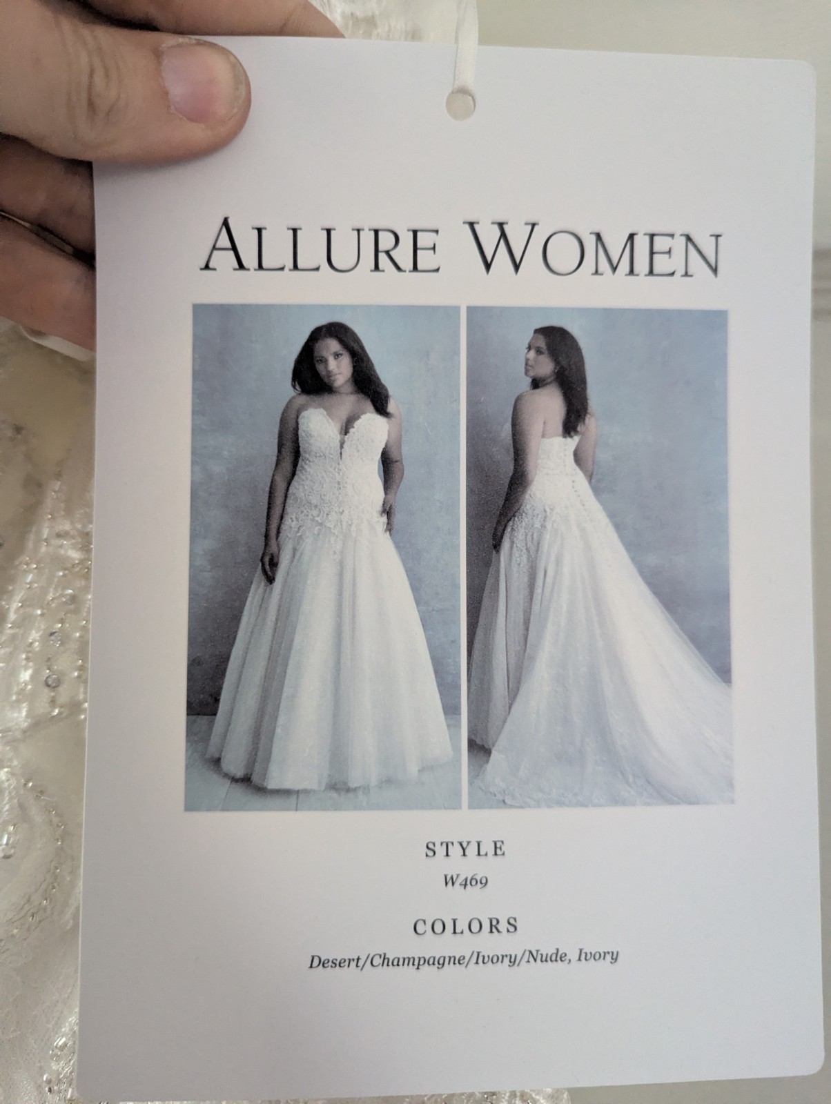 Allure Bridals Ivory Wedding Dress Style 469 – Size 22w