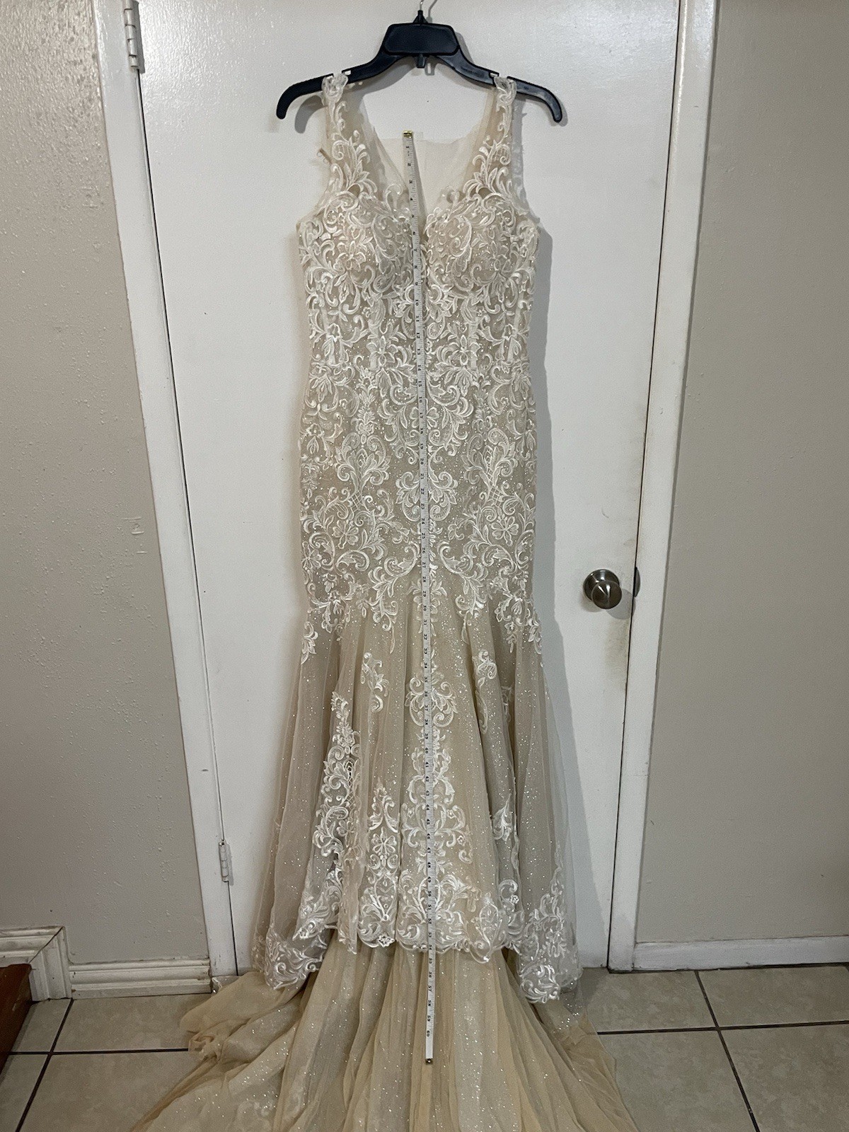 Impression Bridal Ashley And Justin Wedding Dress Ivory/Nude Size 12 Worn Once
