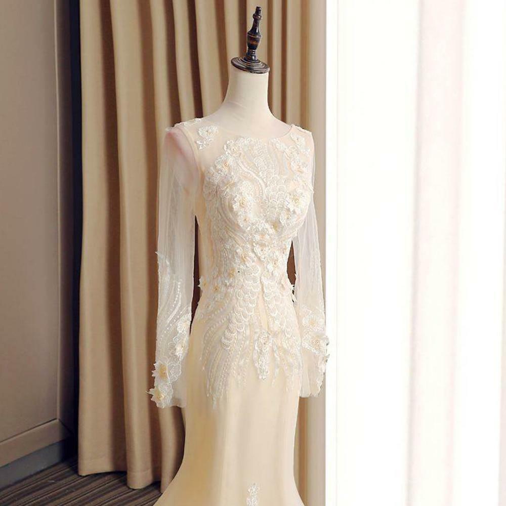Gorgeous Long Sleeve Mermaid Wedding Dress