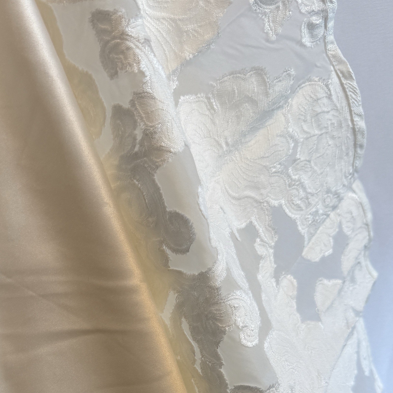 Tiered Ruffle Midi Dress Size 6 Wedding Shower Antonio Melani Ivory Jacquard NWT