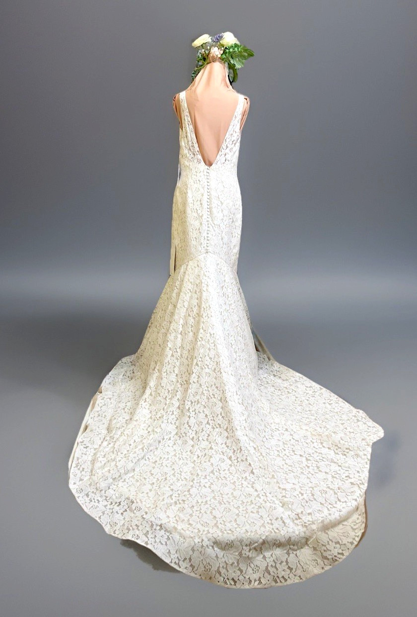 Pronovias Mosaico Wedding Dress Off White Size 12 US