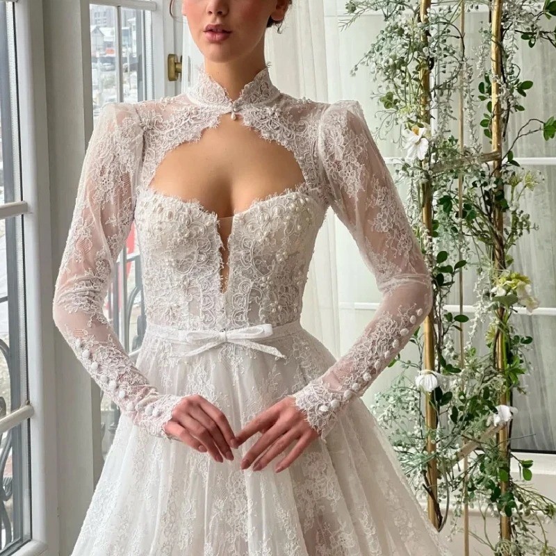 Romantic Wedding Dress Elegant Mermaid Off The Shoulder Bridal Gowns