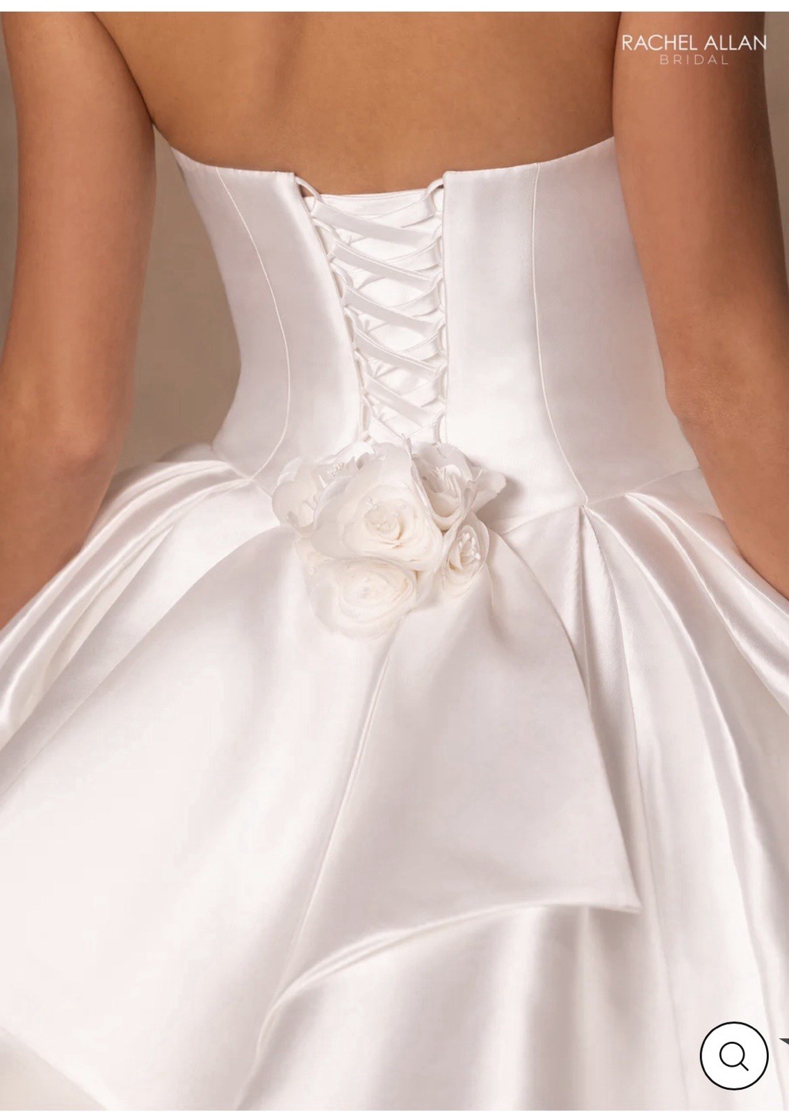 Rachel Allan RB6175 Ruffled Sweetheart Fitted Bodice Wedding Dress Size 6