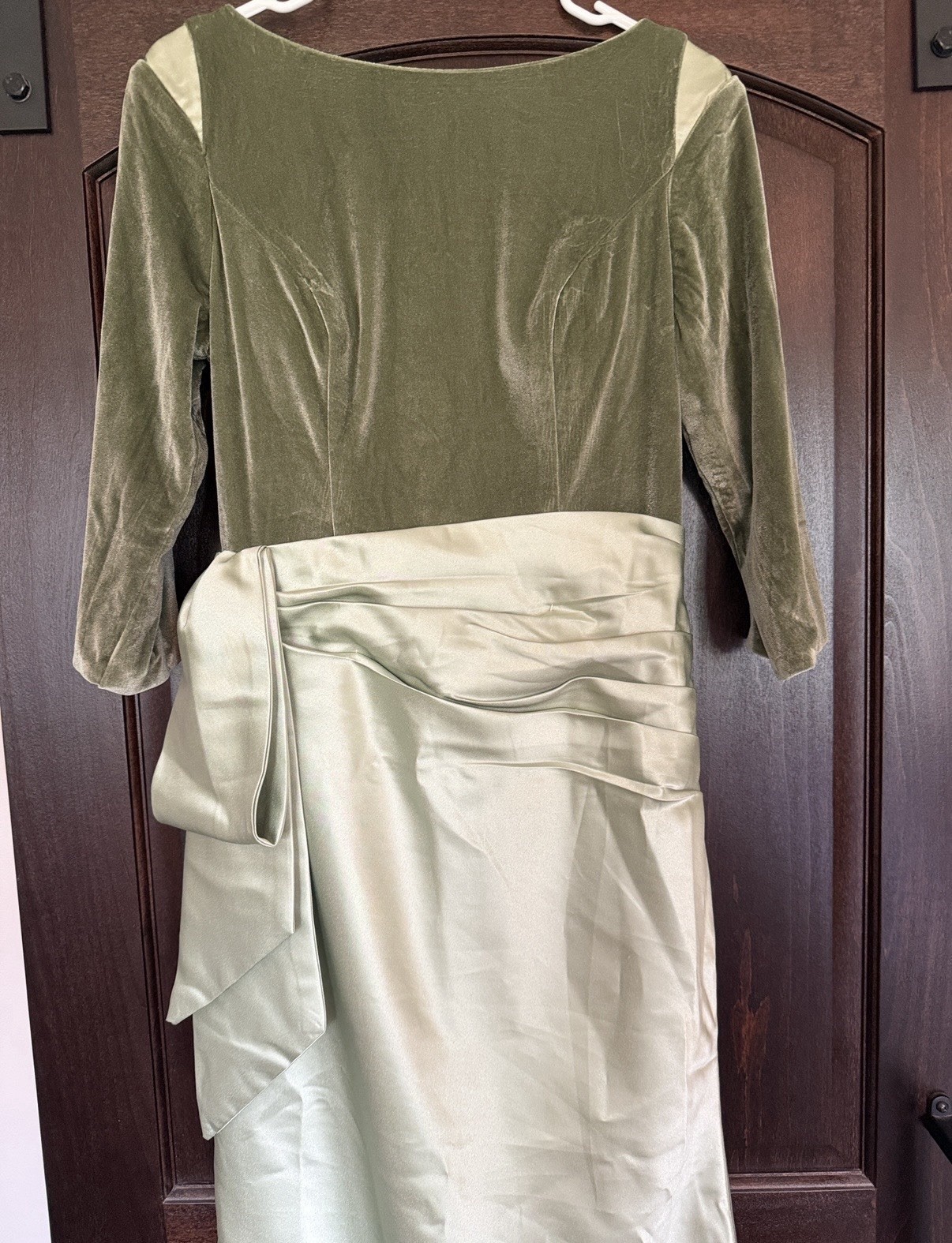 Cocomelody Sheath Scoop 3/4 Length Sleeves Floor Length Mother Dress Size 10 NWT