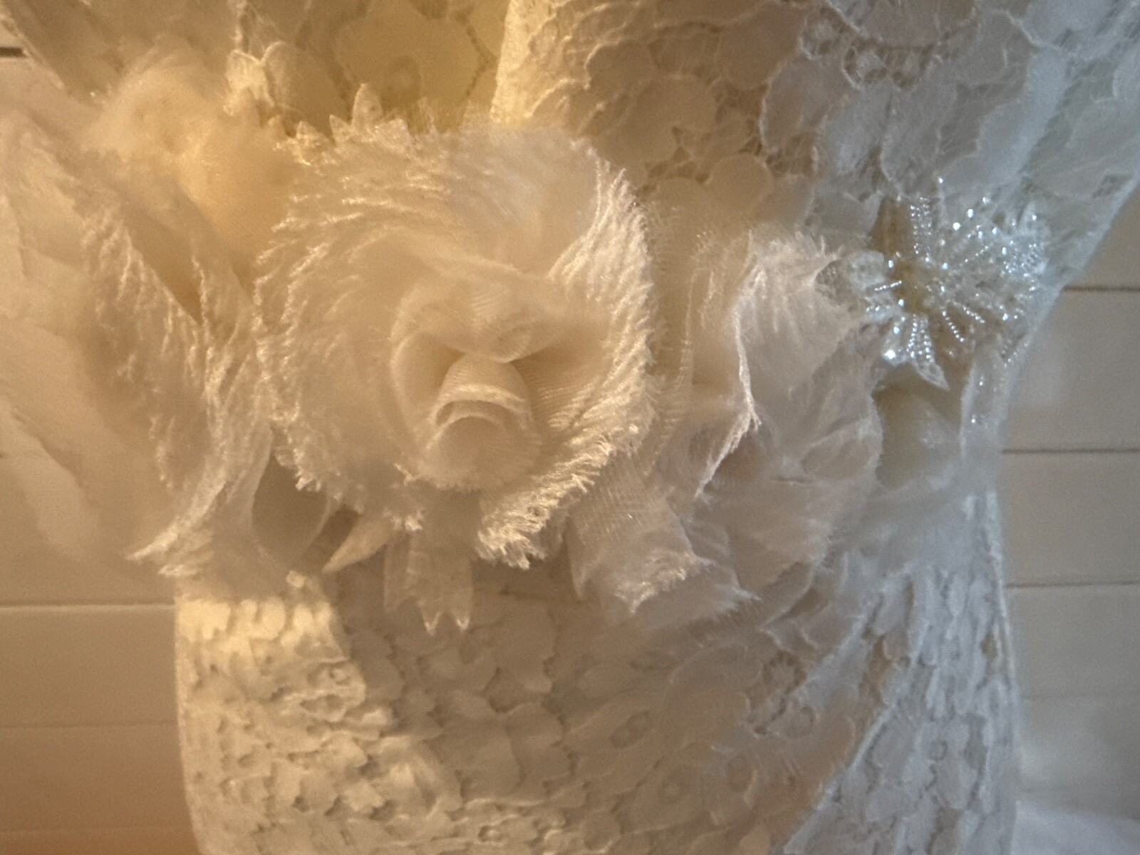 NWT $4000. Tara Keeley Ivory Mermaid Wedding Gown & Belt