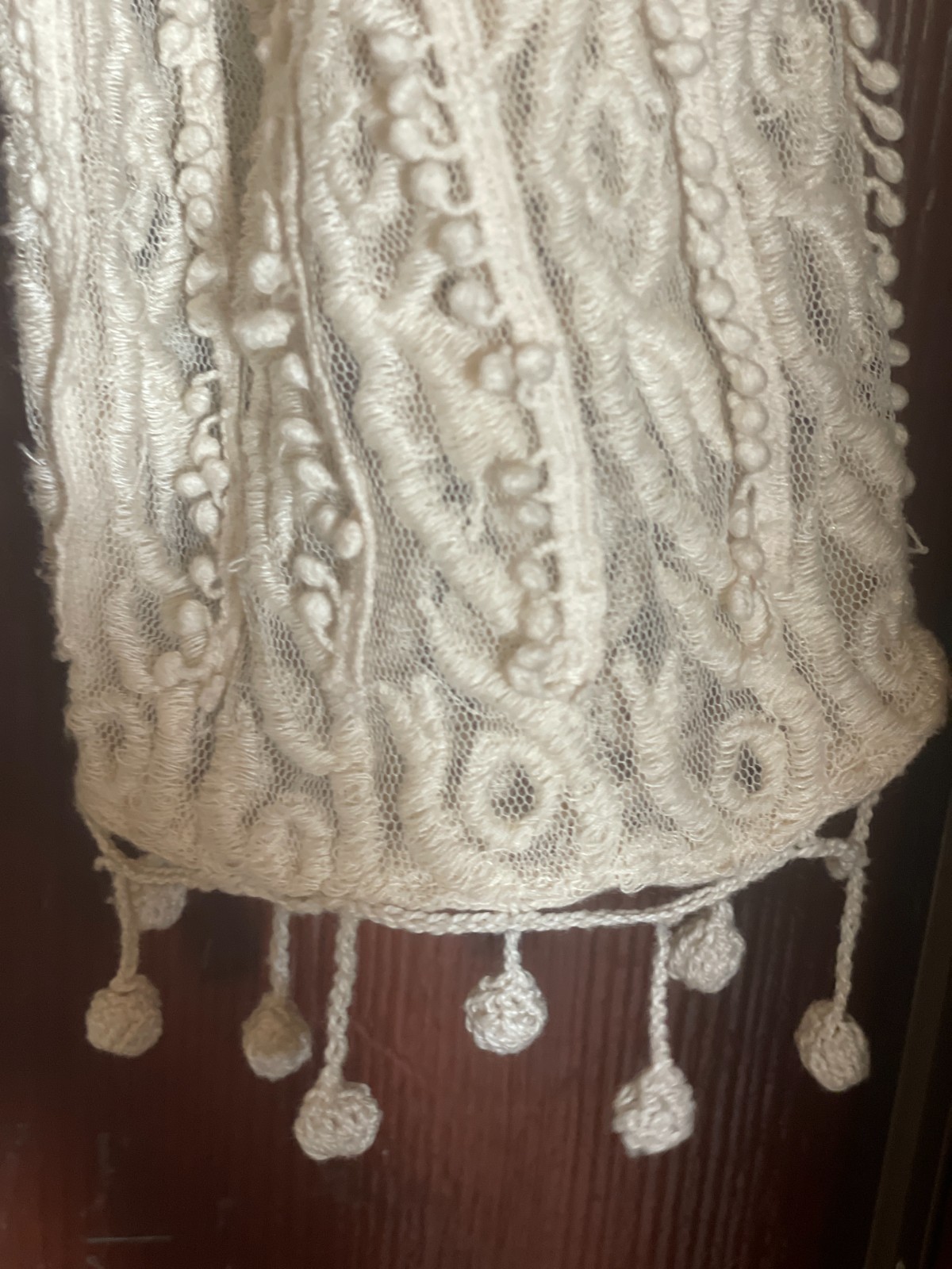 Top Shop Kate Moss Lace Crochet IVORY Maxi Wedding Dress | Size 10