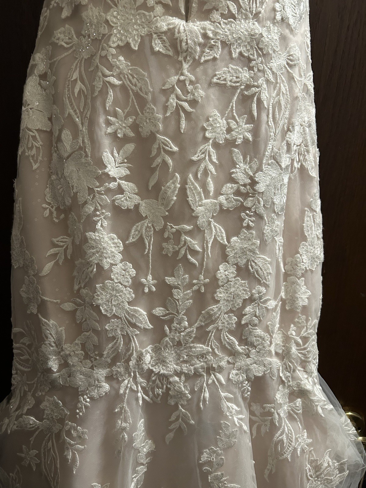 White/light Pink Wedding Dress