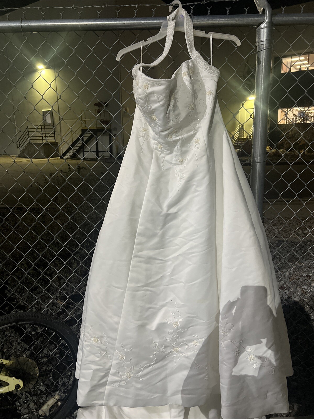 Size 20 Ashley Jordan White Wedding Dress.S-20