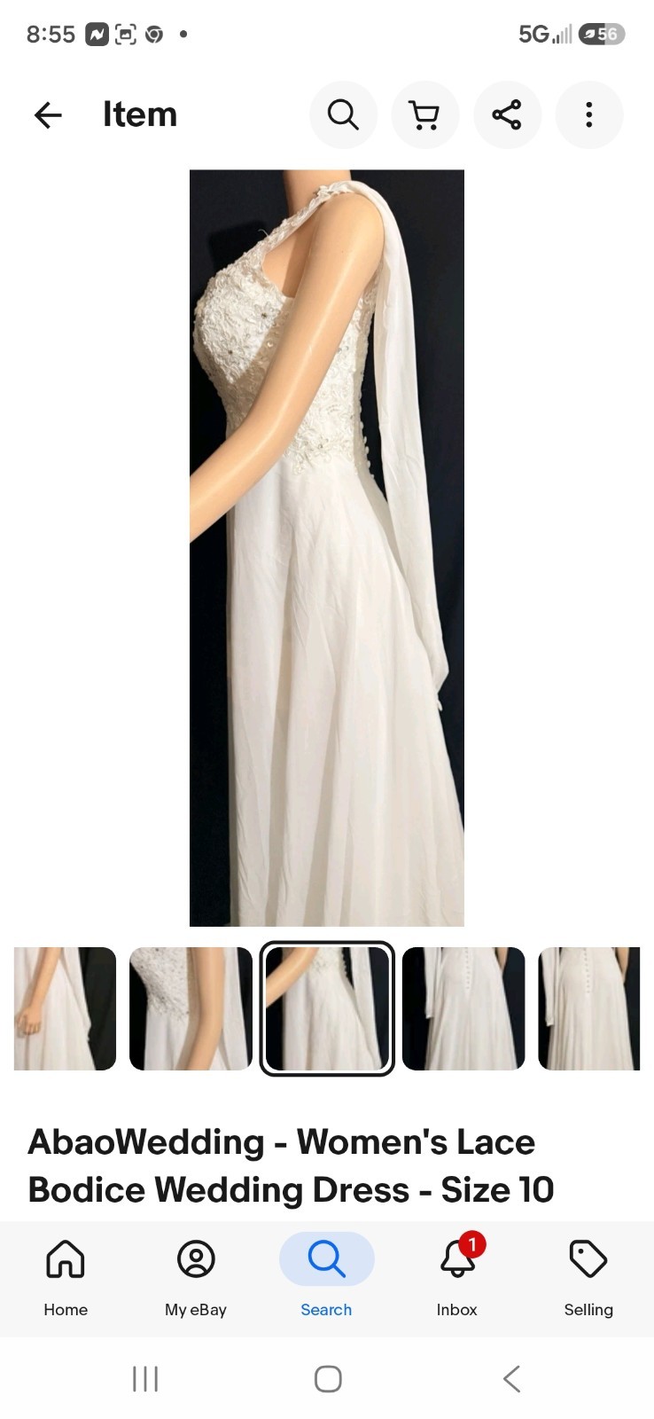 Abao Wedding Dress -new with tags.