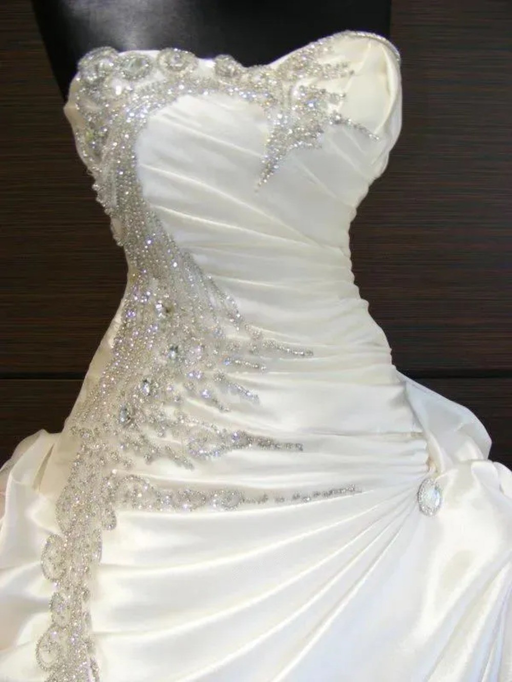Real Images 2026 A-Line Wedding Dresses – Strapless Sweetheart Neckline Lace