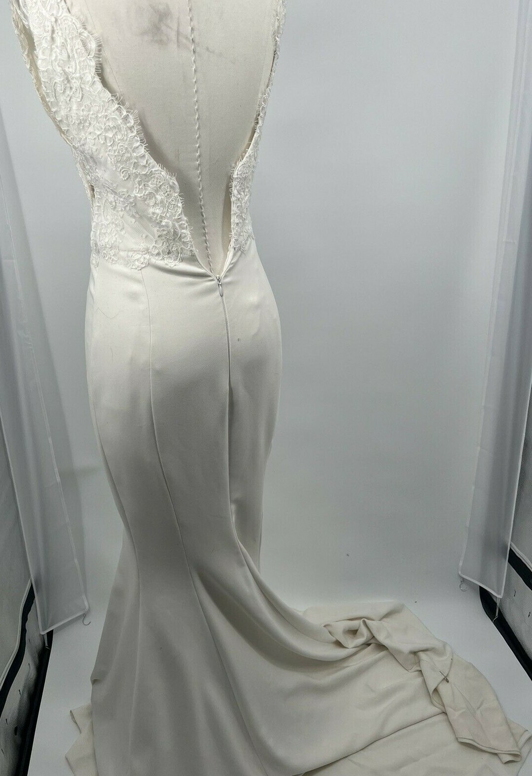 Mermaid Wedding Dresses Appliques Bridal Gowns Beaded Size