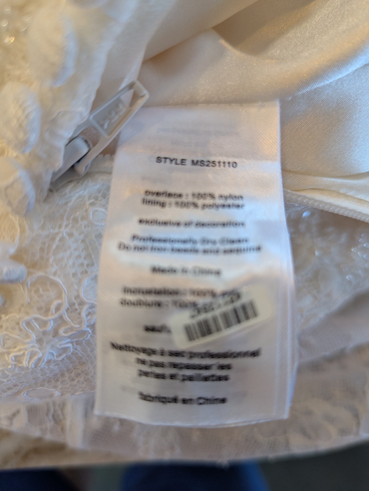 Melissa Sweet Wedding Dress,251110, Ivory, Boho Vintage Look, 12, Pads For Fill