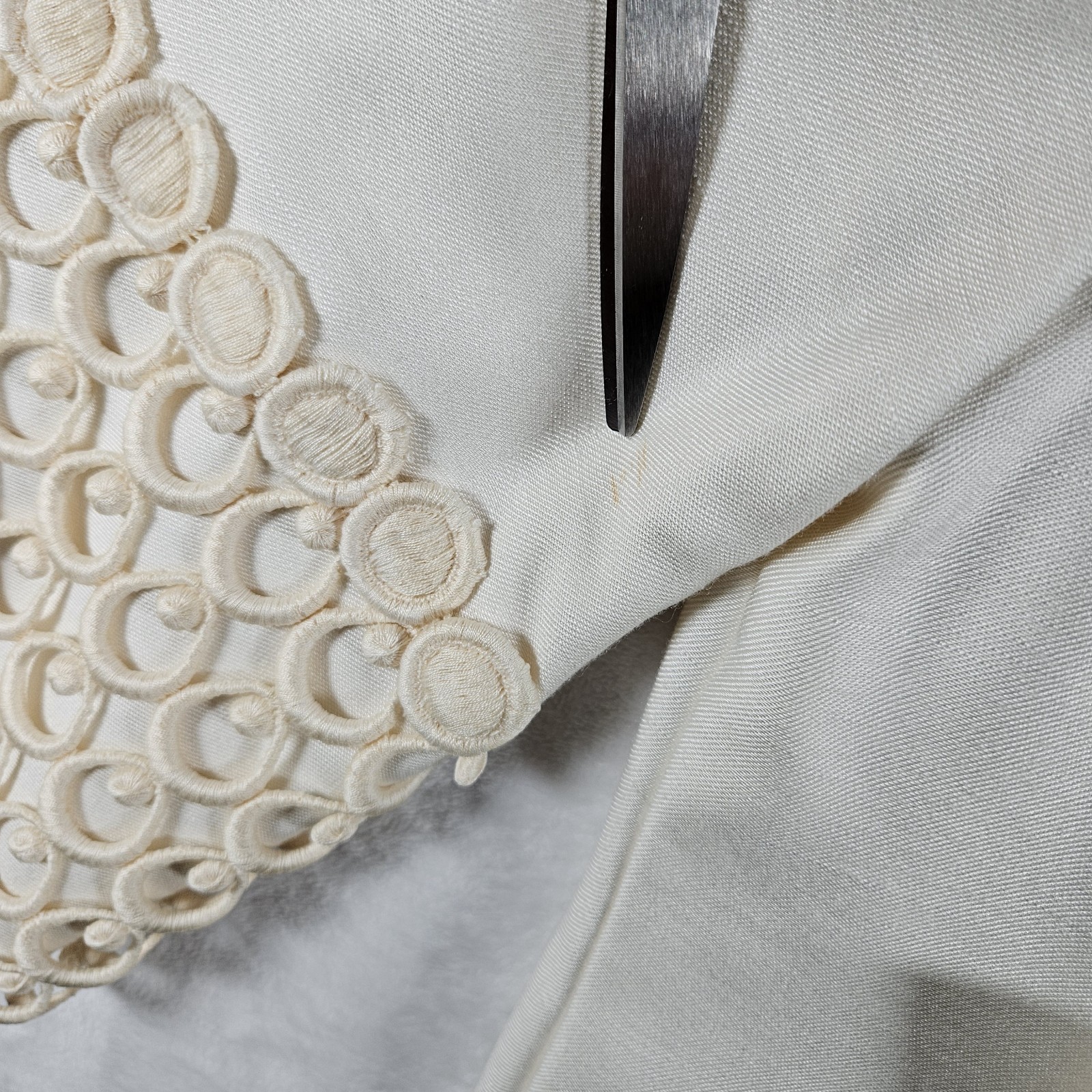 Vintage 1940s Emma Domb Maxi Dress Sz 9 Ivory Cottage Victorian Wedding Fairy