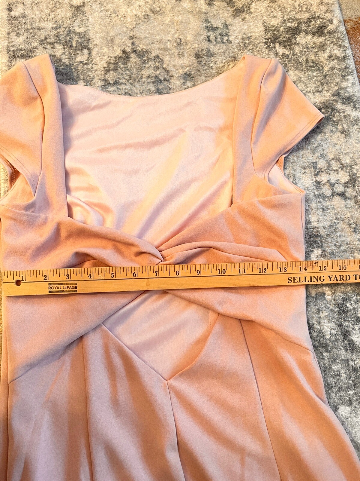BHLDN Madison Maxi Dress Gown by Katie May Size 10 Pink Nude Grad Dress