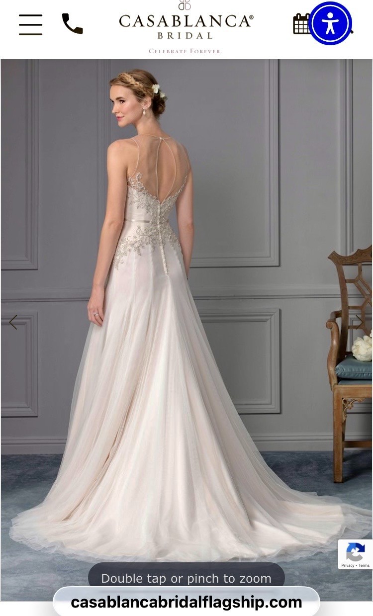 Casablanca Beloved Wedding Dress #BL237 / Celeste NWT Size 16