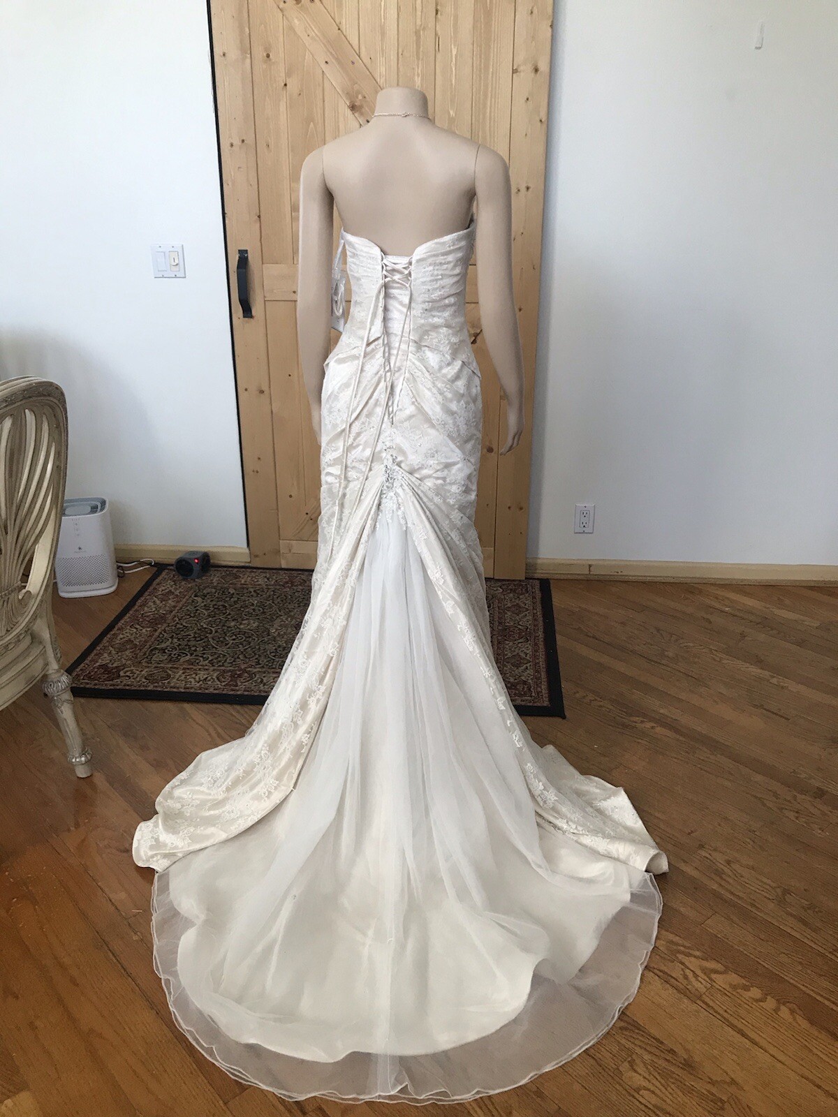 Modern & Classy Sophia tolli wedding Gown Light Gold. Size 10. NWT