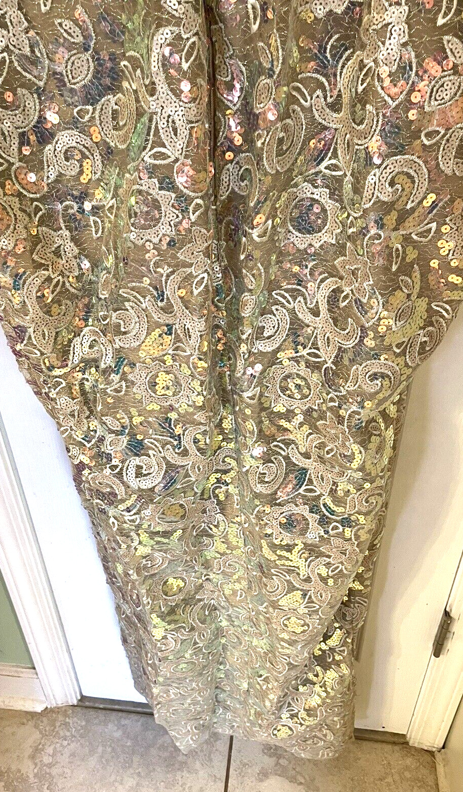 Homemade Sequin Long Gown Pre-Owned No Brand or size Measurement Below