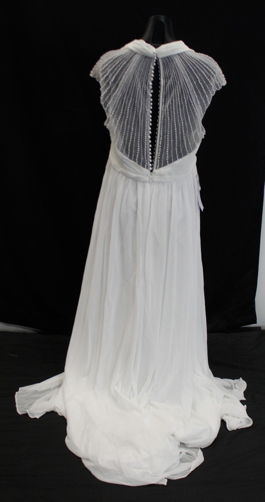 Azazie Women’s Cersei A-Line Pleated Wedding Dress AP2 Diamond White Size: WD14