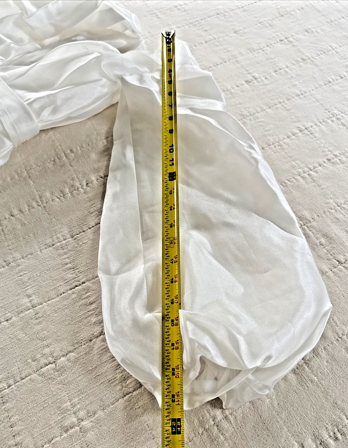 Unbranded Wedding Dress w/ Slip Dress Size 4/6 Long Balloon Sleeves