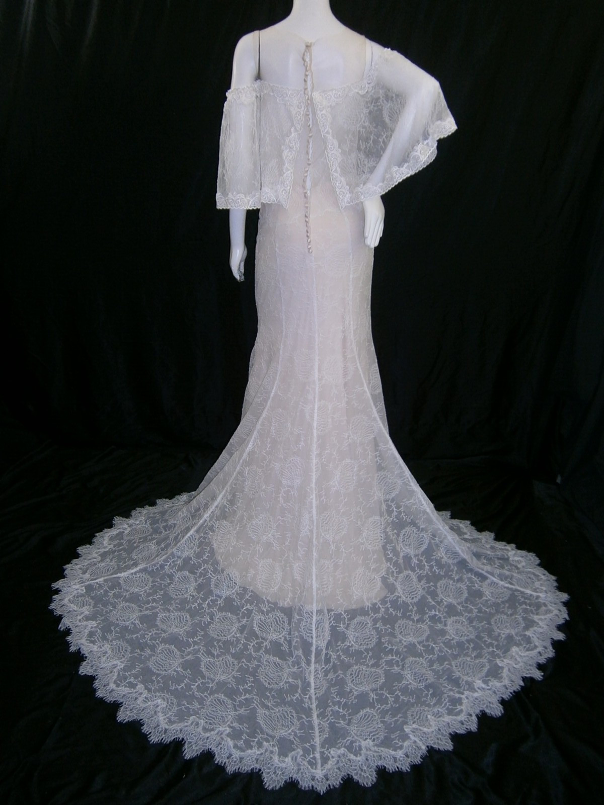 Eddy K MD280 Wedding Dress Ball Gown 6-10 Ivory Champagne Lace BOHO NWT $1,600
