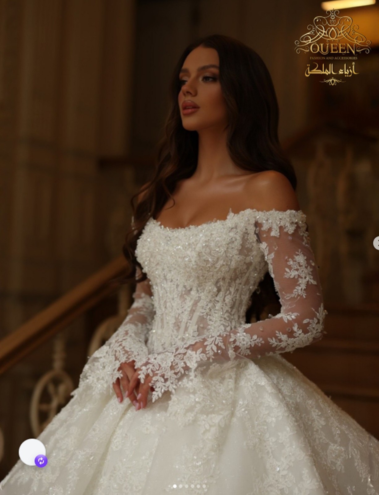 Luxurious corset lace wedding dress wedding dress 32-60 N.measurement crystal beads