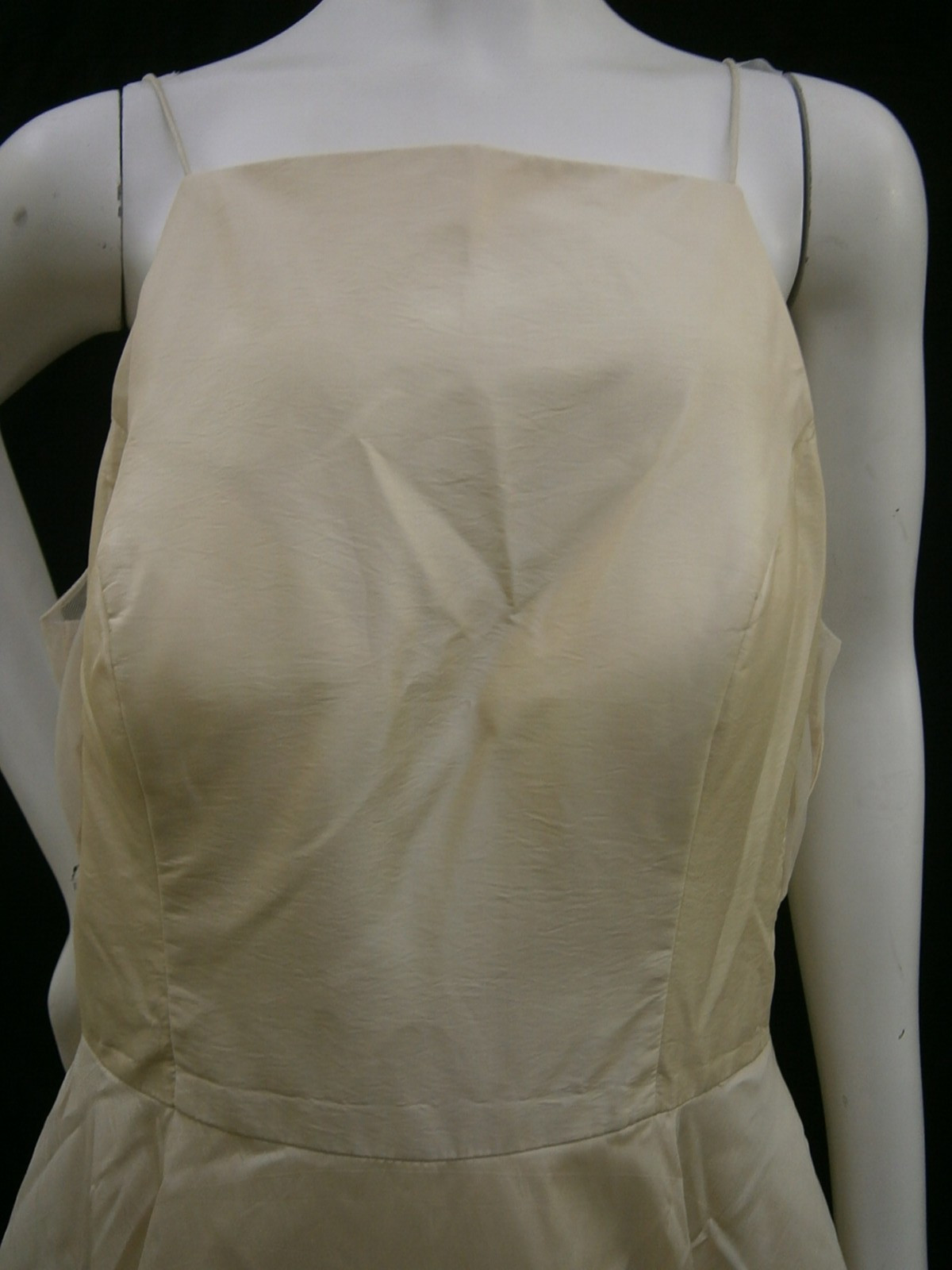 Casablanca Wedding Dress Gown 18 Beige “Sand” Draped Side Illusion Tall 67″