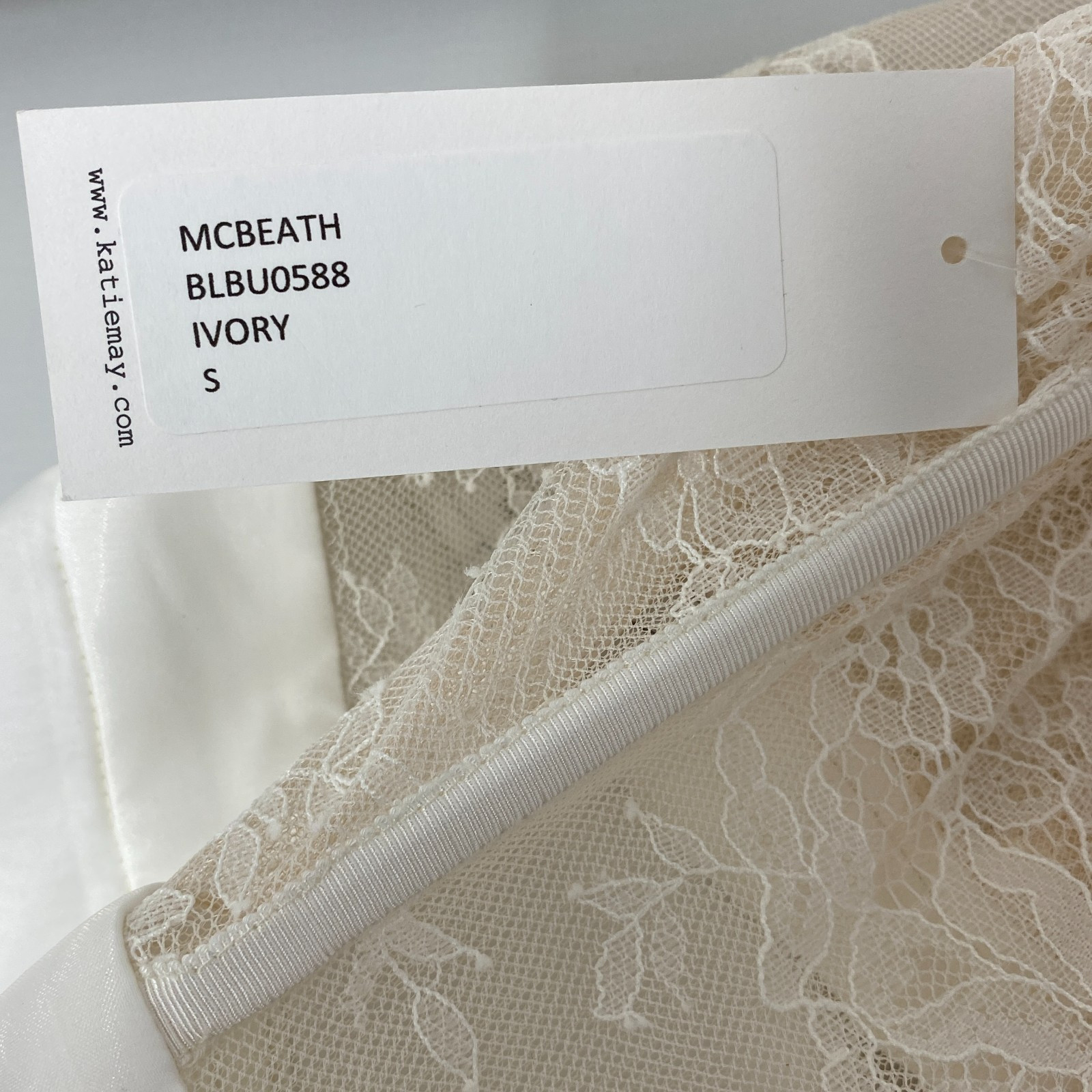 Katie May Mcbeath Ivory Bridal Gown Small NWT $650