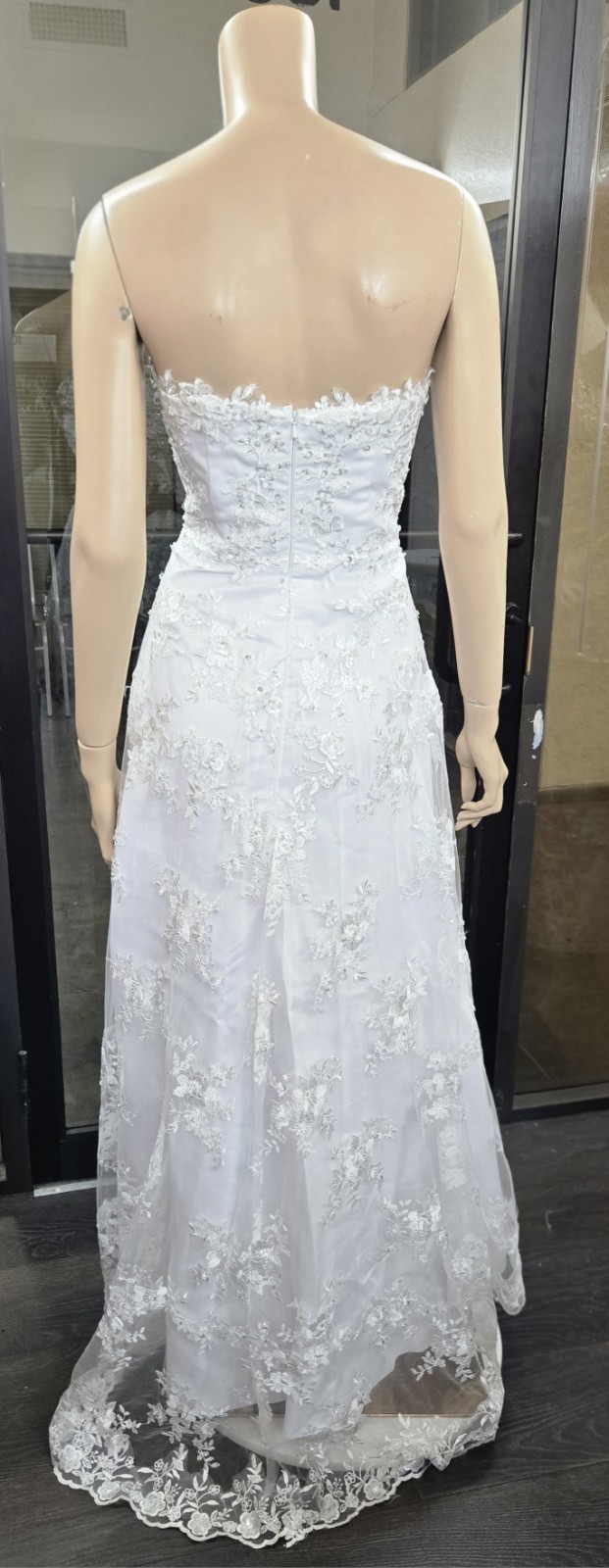 Unbranded White Sweetheart neckline Lace casual Wedding Dress sz 6