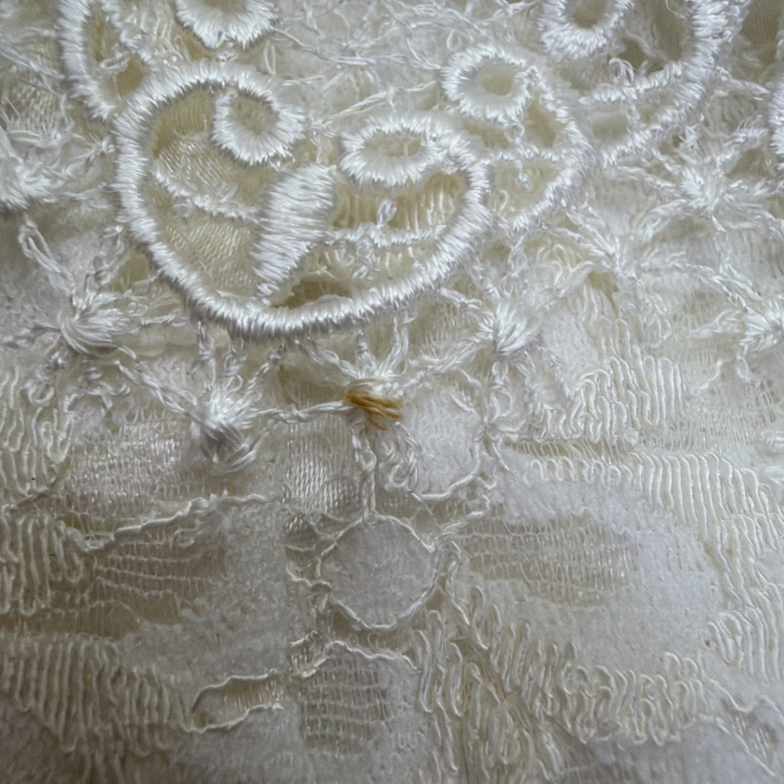 Vtg 90s Jessica McClintock Bridal Beaded Chiffon Wedding Dress Size 11/12